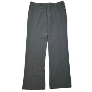 Perry Ellis Dress Pants 34x32 Grey Travel Luxe Slim Fit Easy Care Stretch NEW